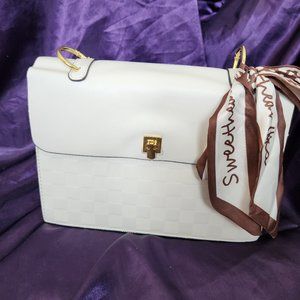 Checkerboard Embossed Crossbody